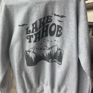 Lake Tahoe Graphic Sweatshirt - Gray